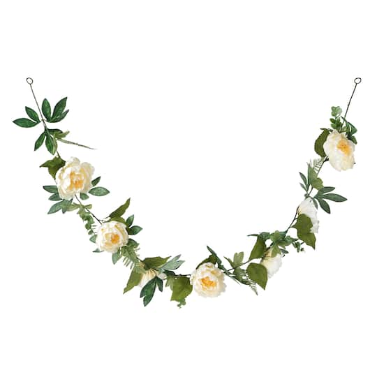 6ft. Cream Rose Garland by Ashland®